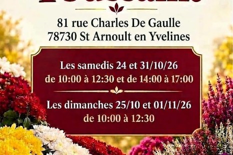 Vente de fleurs pour la Toussaint